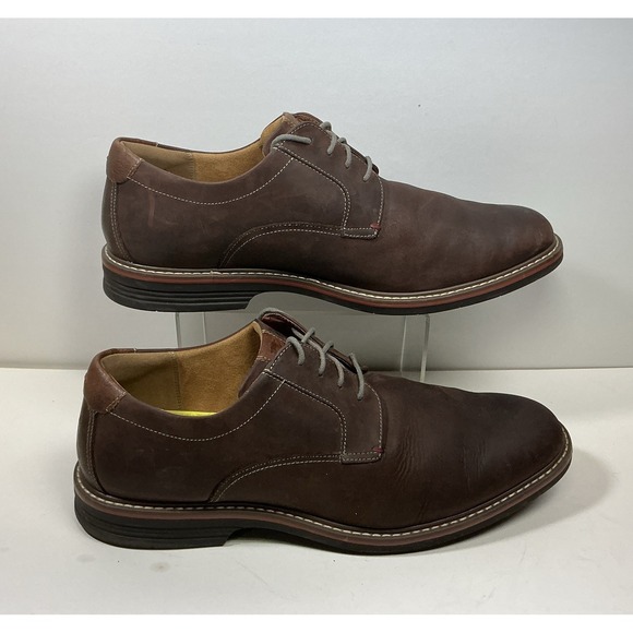Florsheim Other - Florsheim Norwalk Plain Toe Oxford Brown Leather Shoes Comfortech Mens 13W
